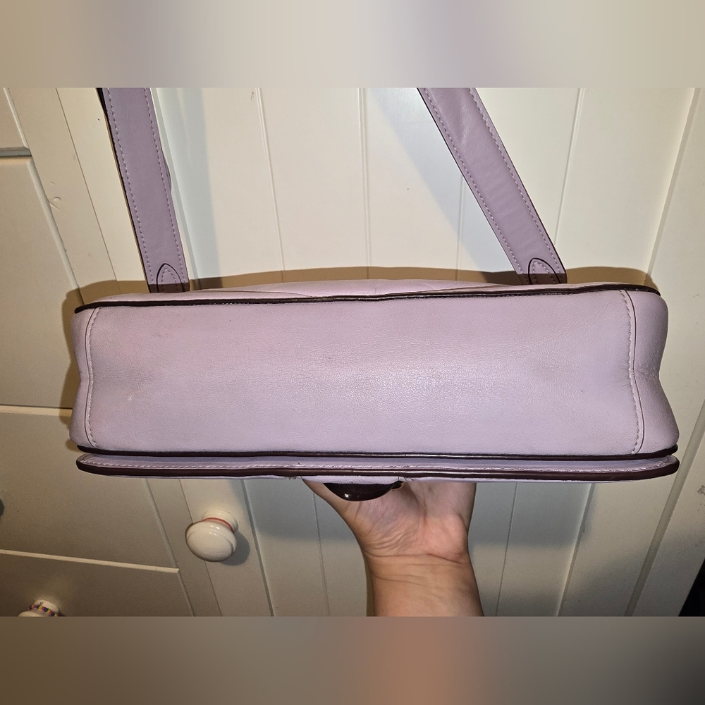 Coach Georgie Quilted Crossbody Bag Lavender Grey - Picture 10 of 15